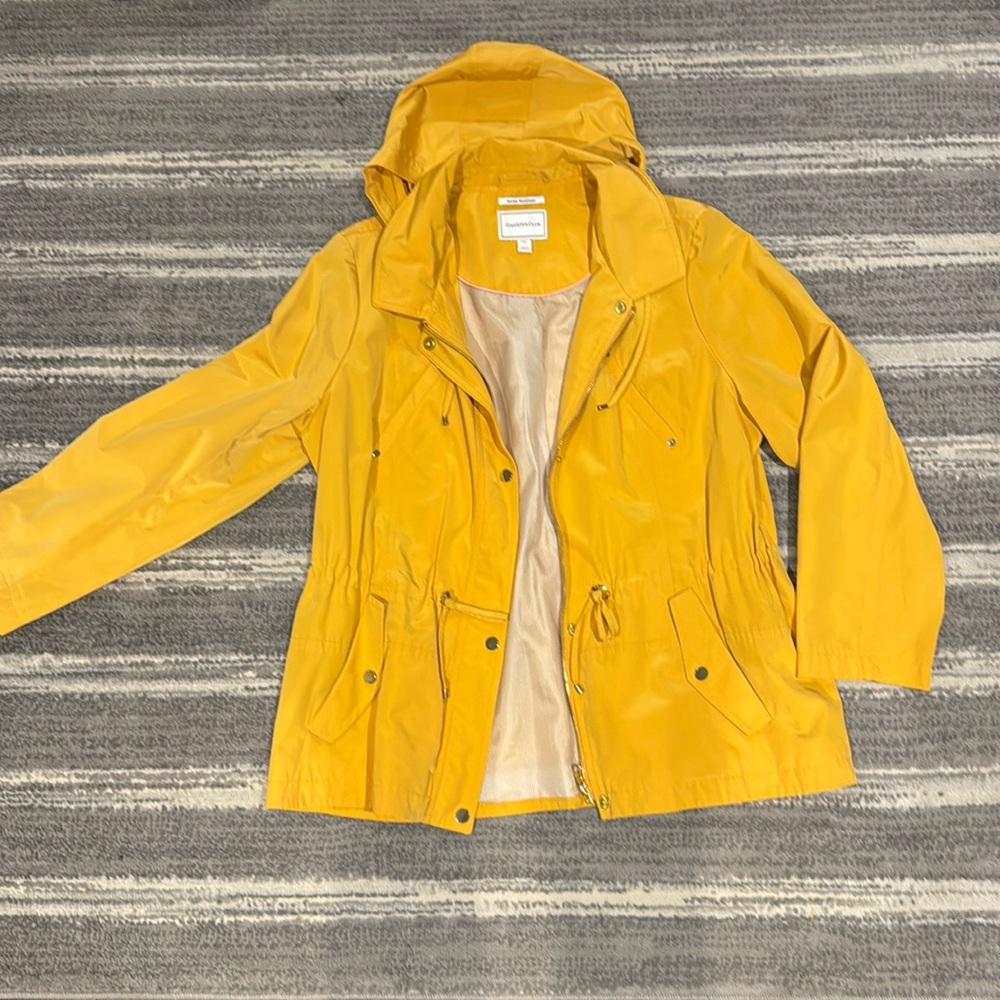Charter Club Yellow Anorak Rain Jacket